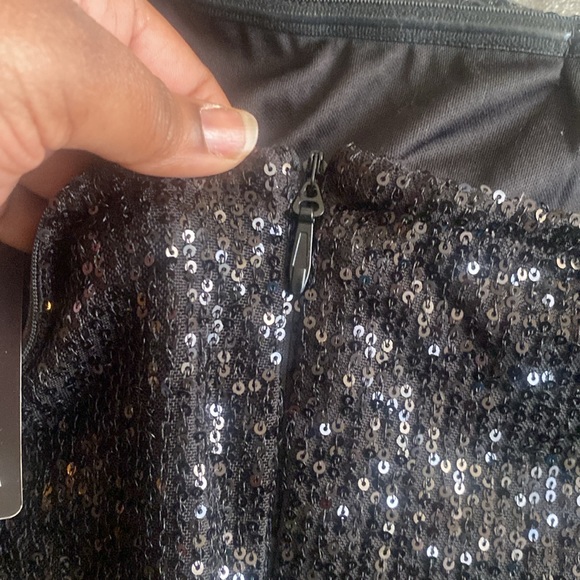 PLT Sequin Bardot Bodycon Dress - Picture 5 of 6